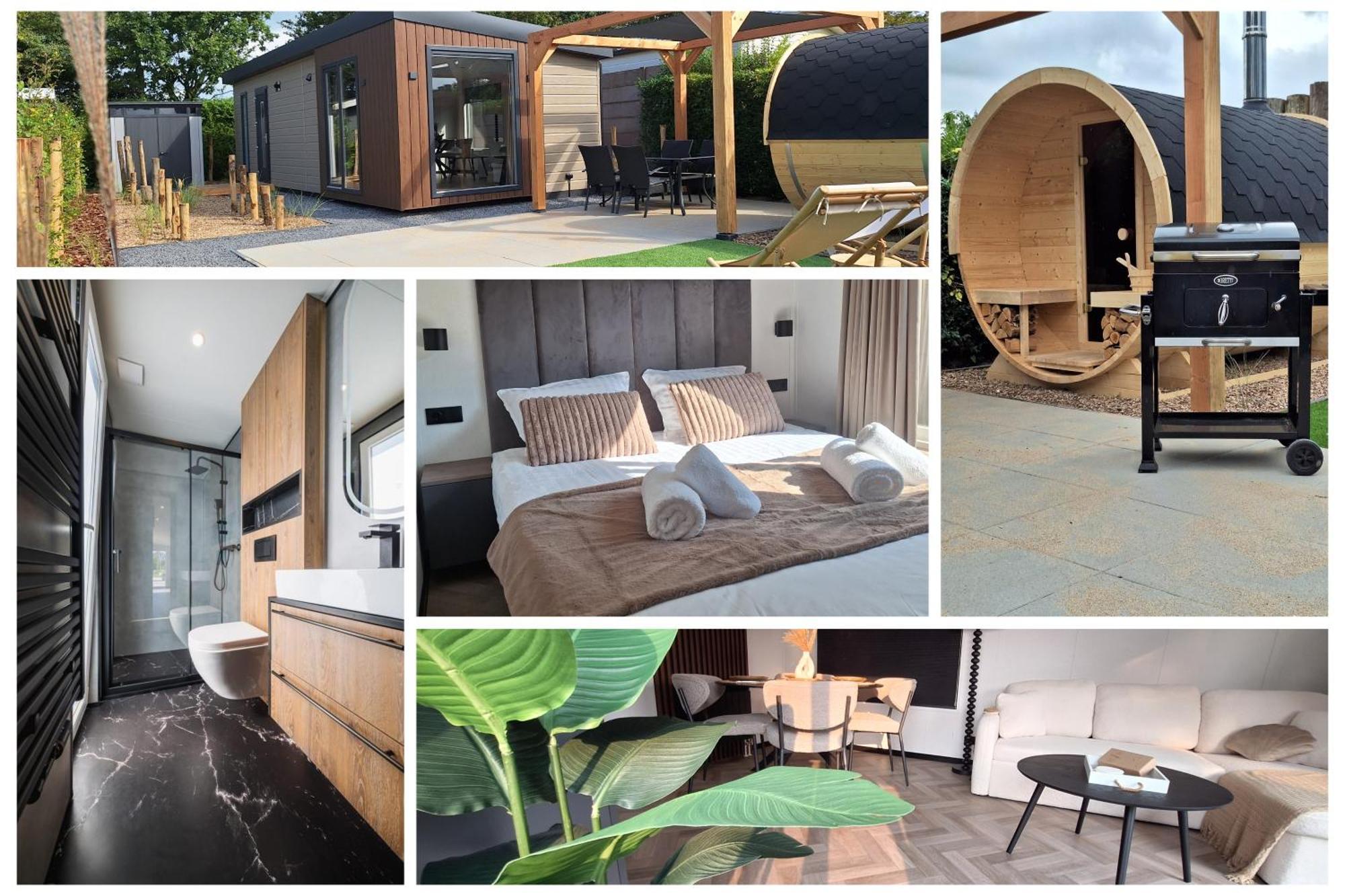 'Relax Lodge Sea' - Wellness Lodge In Zeeland - Private Sauna - Airco - Garden - Outdoor Swimming Pool - Free Wifi, Towels & Bed Linen Heinkenszand 外观 照片