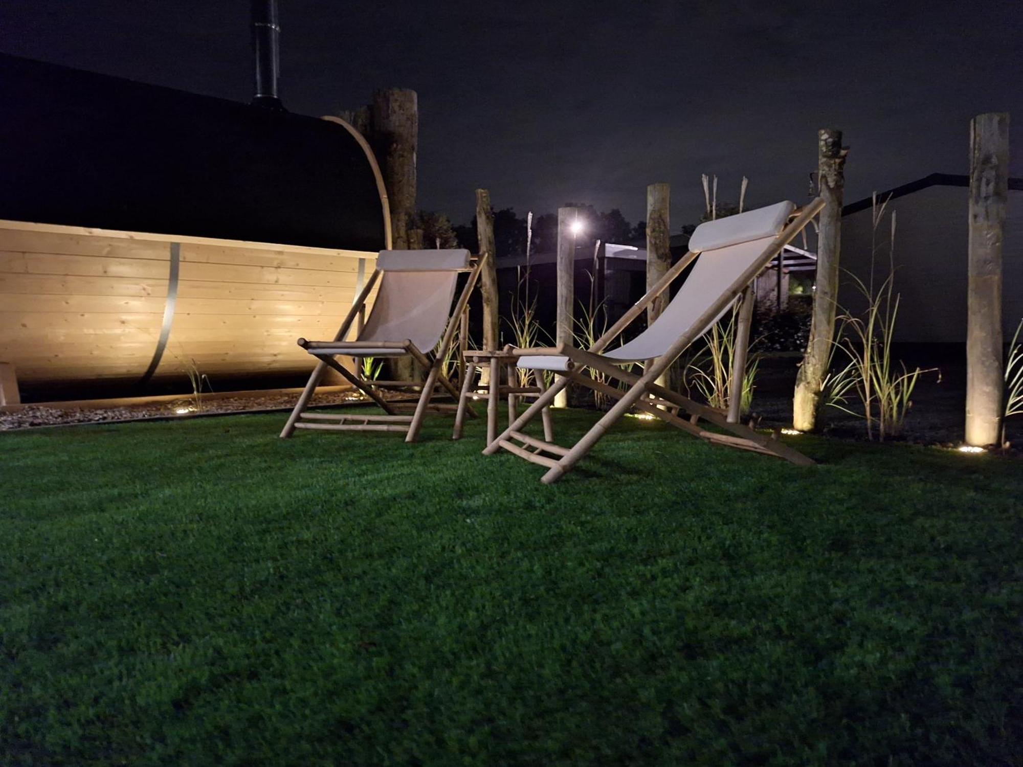 'Relax Lodge Sea' - Wellness Lodge In Zeeland - Private Sauna - Airco - Garden - Outdoor Swimming Pool - Free Wifi, Towels & Bed Linen Heinkenszand 外观 照片