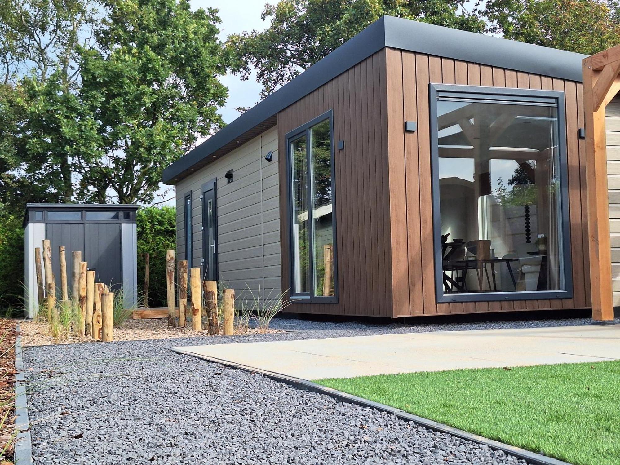 'Relax Lodge Sea' - Wellness Lodge In Zeeland - Private Sauna - Airco - Garden - Outdoor Swimming Pool - Free Wifi, Towels & Bed Linen Heinkenszand 外观 照片